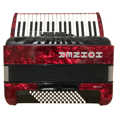 Acordeon Hohner Bravo Iii 34 Teclas 72 Bajos Rojo C/funda, A16632